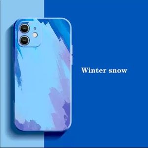 Liquid Silicone Blue Watercolor IPhone 12 Case